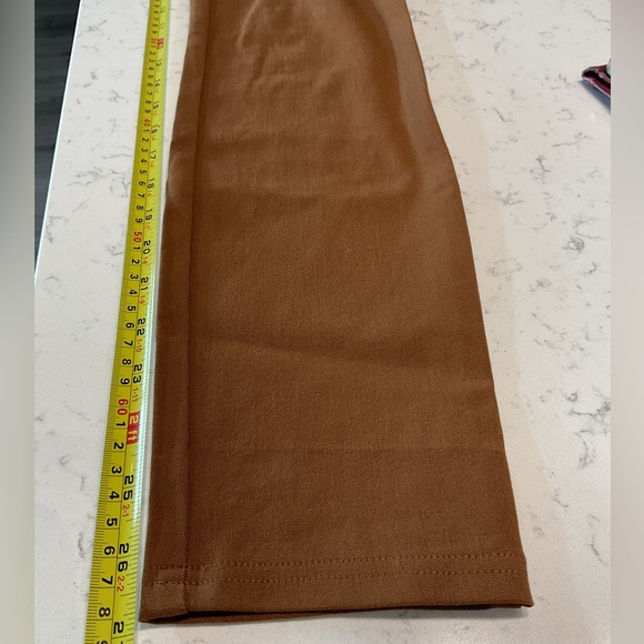 🧵Aritzia Wilfred Free Brown Slip on Smooth dress pants  with side zipper. - Picture 6 of 8